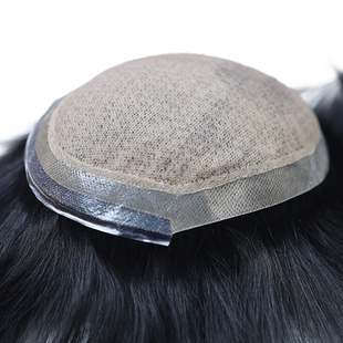 假发男式头顶补发递针全真发织发块秃顶前额发际线隐形无痕短毛寸