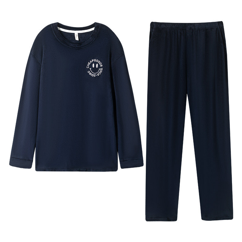 北极绒珊瑚绒睡衣女加厚加绒春秋睡衣/家居服套装