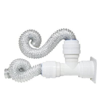 卫生间三通T型100mm带双止回阀