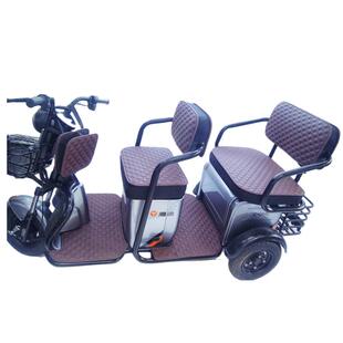适用爱玛雅迪电动三轮车坐垫套罩其他品牌可定制老年车座套靠背