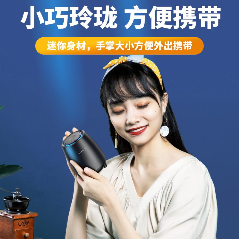 新款AI智能蓝牙音箱迷你便携式户外大音量小音响插卡唱歌重低音炮