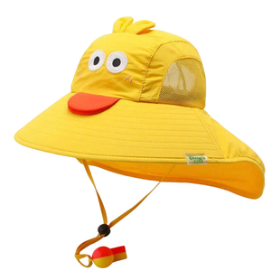 儿童防晒帽女童2025新款男童遮阳帽防紫外线男孩宝宝太阳帽大帽檐