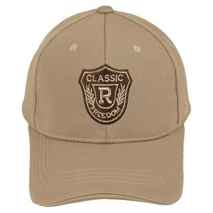 秋冬帽子男女纯棉棒球帽R字母百搭款大头围鸭舌帽徽章宽檐遮阳帽