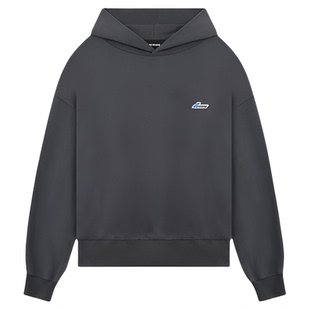 WE11DONE男女同款刺绣LOGO徽章连帽卫衣休闲简约时尚