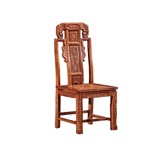 红木餐椅子 象头如意 非洲花梨木休闲椅 刺猬紫檀办公椅 中式实木