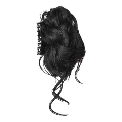 丸子头假发抓夹花苞头龙须抓夹