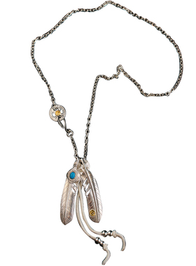 吊坠项链一休银匠菊地健松石