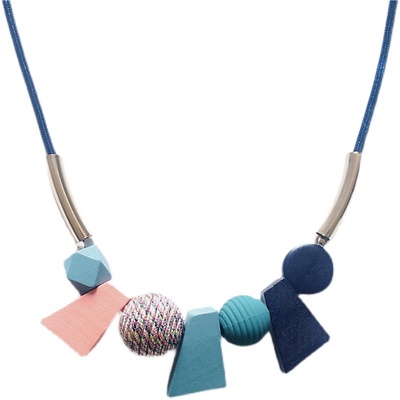 布艺珍珠挂件夸张百搭装饰项链