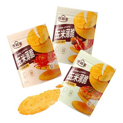 食验室玉米薄脆饼干香葱薄脆