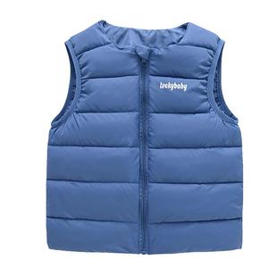 秋冬新款儿童羽绒棉马甲男童女童背心中大童内胆小孩宝宝坎肩马夹