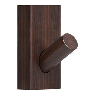 黑桃木挂钩门后玄关墙壁上客厅简约木质免打孔北欧高档实木衣帽钩