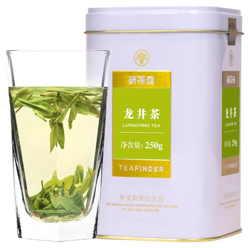 研茶园茶叶雨前龙井茶250g罐新茶