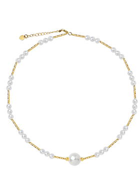 小米珠满天星珍珠项链女2025新款爆款轻奢小众高级感颈链气质澳白