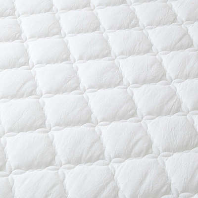 床笠加厚夹棉全棉水洗棉床罩单件白色防滑固定纯棉冬季保暖床垫套