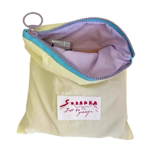 马卡龙收纳包韩版ins风撞色薄款零钱包外出便携撞色零钱收纳袋子