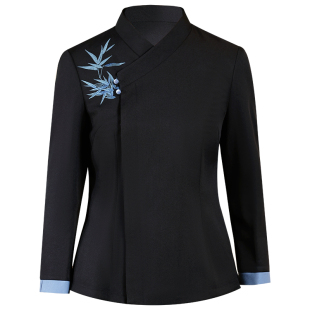 衣研堂饭店服务员工作服秋冬装餐厅餐饮火锅店经理服装长袖女