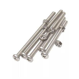 304不锈钢加长螺丝钉子垫片螺母大全十字盘头特长螺丝杆组合套装