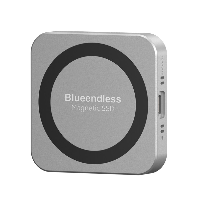 blueendles磁吸移动硬盘盒带风扇