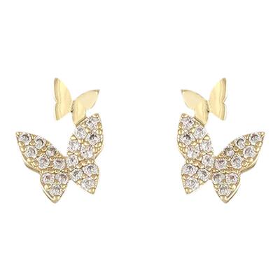精致蝴蝶耳环女高级感轻奢小众