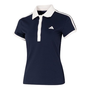 阿迪达斯网球POLO衫女2026新款翻领短袖上衣运动服透气T恤KD7597