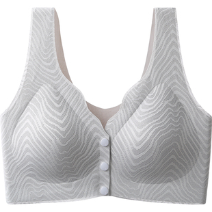 古今妈妈内衣舒适前扣聚拢防垂高弹不勒中老年无钢圈背心式文胸罩