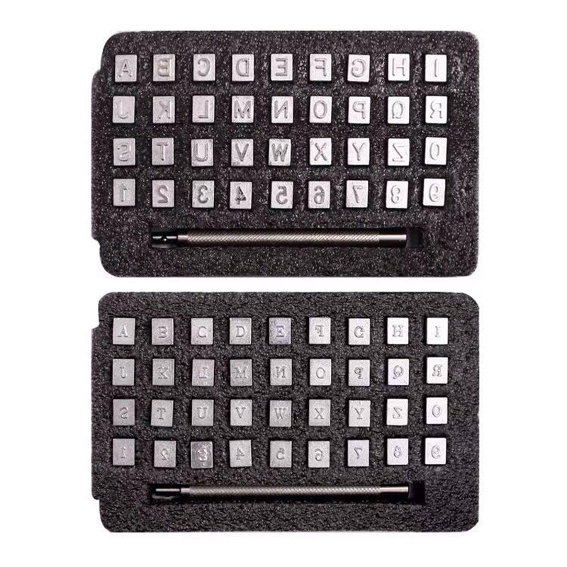 皮革字母冲 数字印章印花工具套装皮雕个性logo手工皮具diy