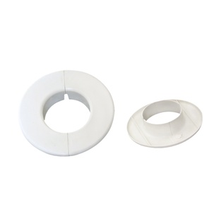 白色圆形墙洞盖板空调洞口封堵管道电视线孔对插装饰空调管子遮挡