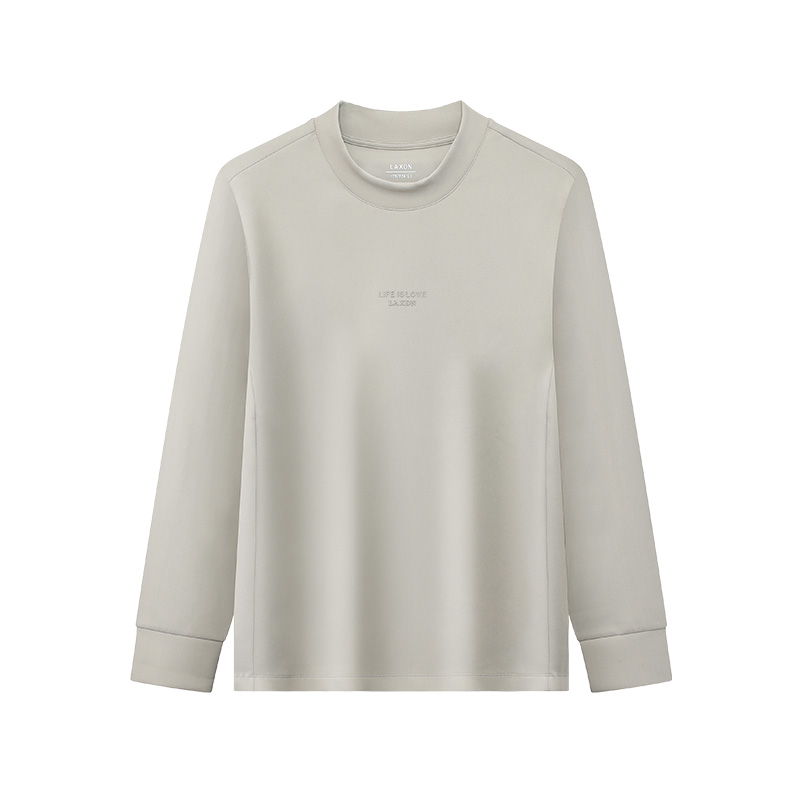 [云感柔绒]莱克斯顿2025秋冬新款男装圆领长袖T恤百搭打底衫卫衣