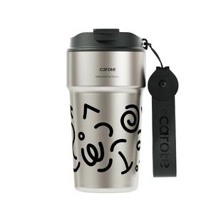 卡罗特保温杯男生水杯情侣咖啡杯便携车载不锈钢吸管杯子生日礼物