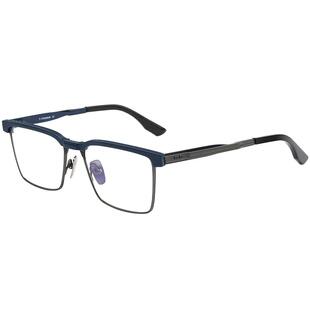 纯钛商务眼镜框男款可配近视镜片方形日系手工气质全框眼睛架钛架