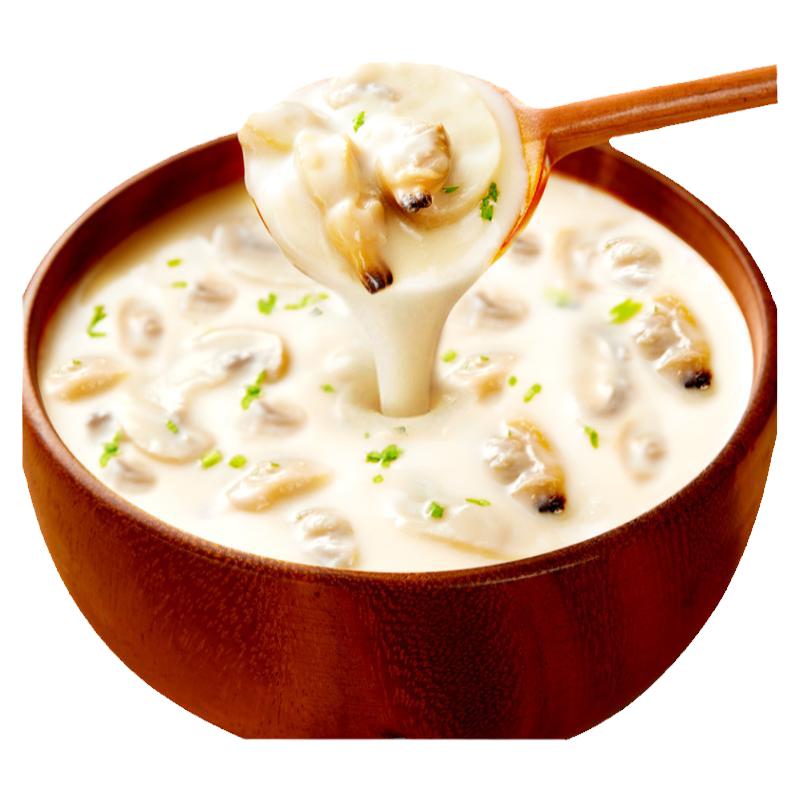 奶油蘑菇濃湯蛤蜊菌菇雞茸蘑菇湯速溶宿舍早餐速食湯代餐懶人食品