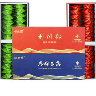 硒楚园2025湖北恩施特产茶叶新茶恩施玉露硒茶利川红茶绿茶礼盒装