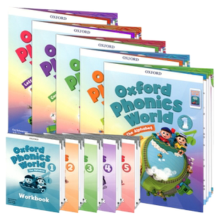 牛津自然拼读Oxford Phonics World 12345级别学生套装含APP OPW教材 牛津英语拼读世界教材 幼少儿英语自然拼读 phonics教材