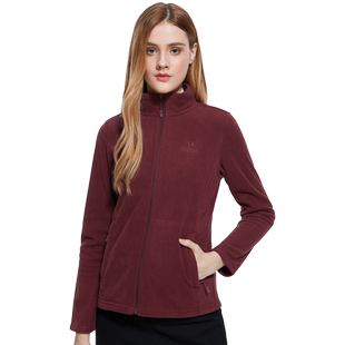 骆驼女装抓绒衣2025秋季时尚休闲卫衣女运动开衫摇粒绒加绒外套男