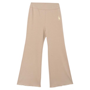 Mitti【糯糯冰】25夏季新款女童裤子纯色冰感弹力儿童八分喇叭裤