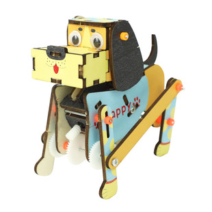 别样缘手工diy电动机器狗科学实验材料包电路实验教具 科技小制作