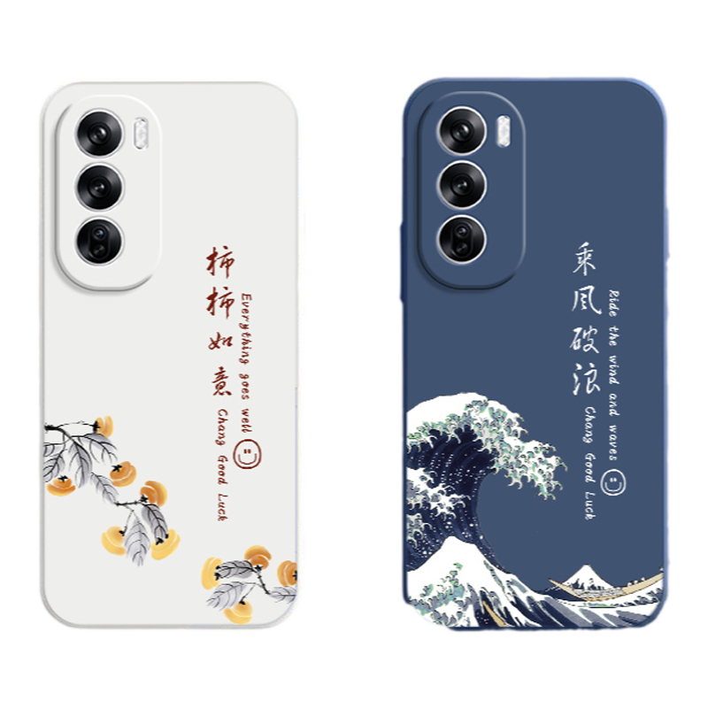 opooreno12硅胶国风乘风手机壳