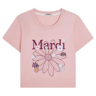 MARDI官方正品小雏菊时尚短袖T恤辣妹风显瘦修身上衣女2026夏新款
