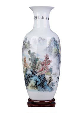 新中式客厅角几大号陶瓷花瓶摆件