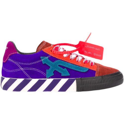 OFF-WHITE  女士个性彩色绒面休闲运动鞋