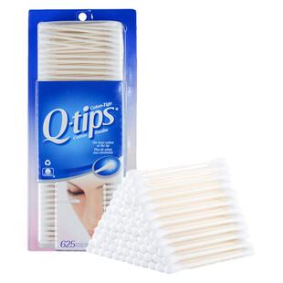加拿大进口Q-tips纯棉双头安全棉签儿童成人清洁护理化妆卸妆棉棒