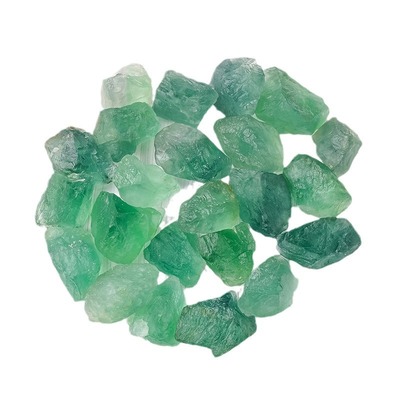 天然绿萤石原石碎石裸石吊坠原矿石香薰扩香石水晶矿物教学标本