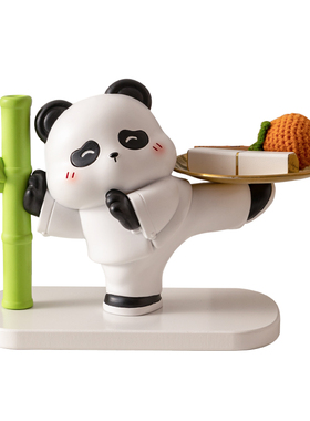 轻奢高档熊猫周边文创摆件装饰品