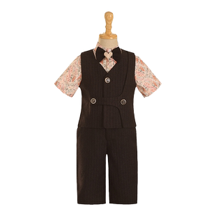 儿童西装套装帅气男童花童礼服高端轻奢小西服主持服装钢琴演出服