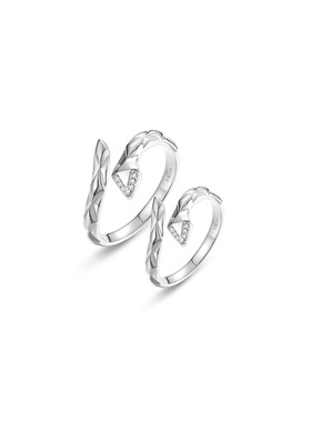 SinceYou小灵蛇情侣戒指小众