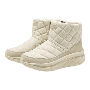 Skechers斯凯奇女鞋秋冬款加绒保暖中帮雪地靴厚底增高冬靴167858