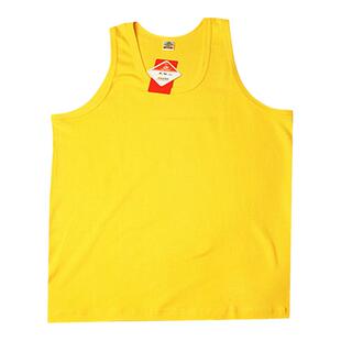 男黄背心纯棉打底衫本命年马年运动健身送爸爸爆款纯棉夏秋弹力