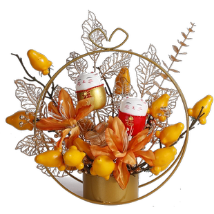 五代同堂年宵花篮假花仿真花摆设家居玄关客厅餐桌花艺装饰花摆件