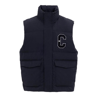 CONVERSE匡威男女款羽绒马甲多口袋保暖背心复古羽绒服UCJ088-023