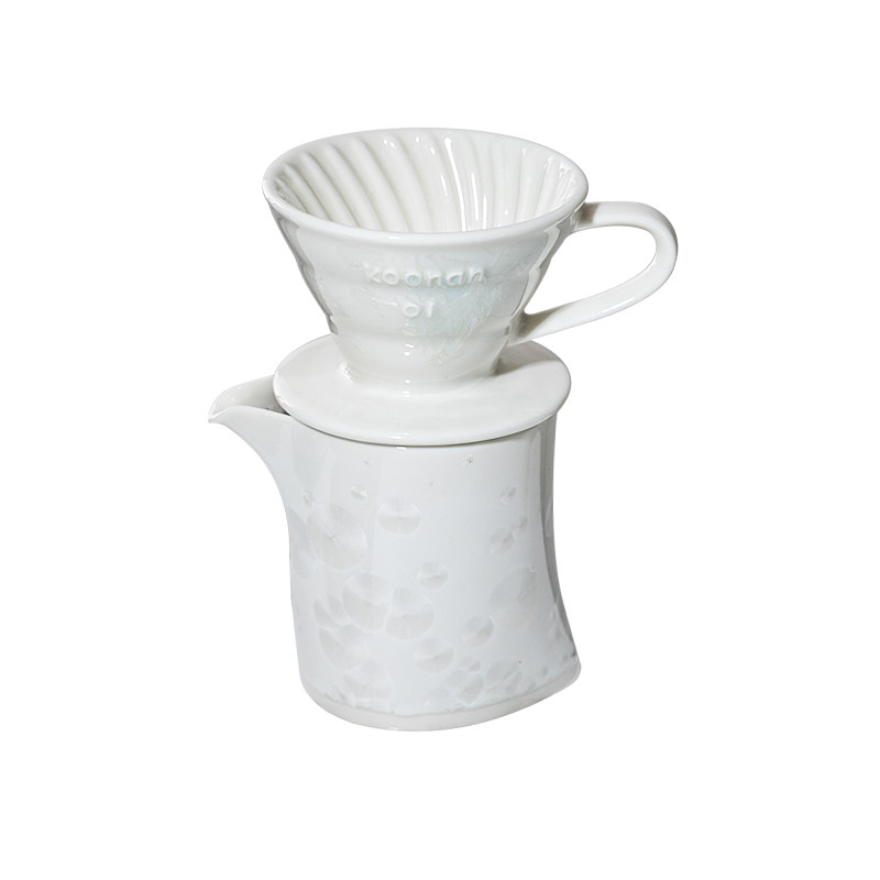 V60螺纹咖啡滤杯陶瓷手冲过滤器
